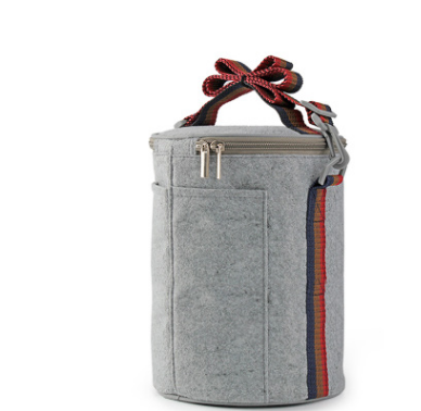 A portable stainless steel lunch box