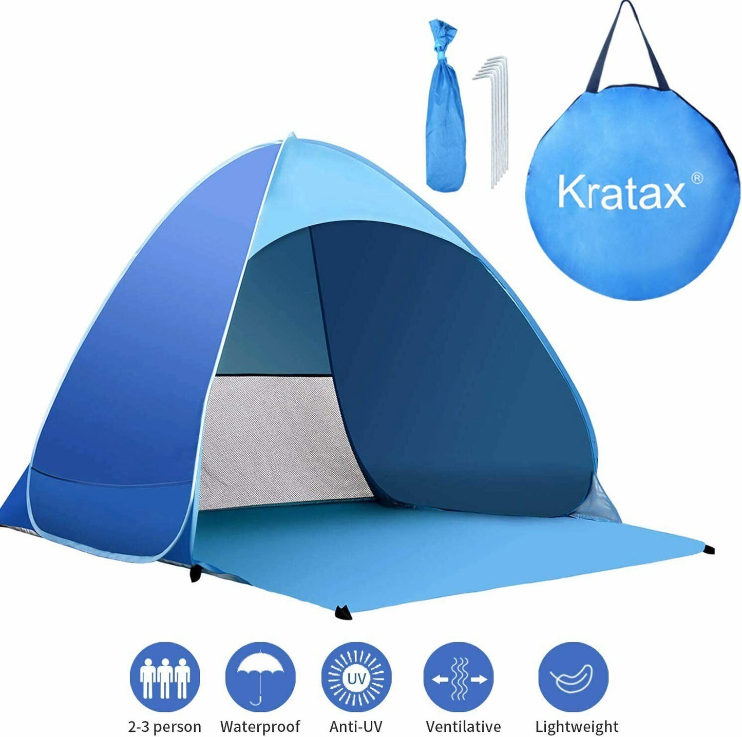 Pop-Up Beach Tent Uv Sun Protection Waterproof