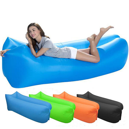 Inflatable Sofa Lazy Bag Camping Air Mattress Lounger