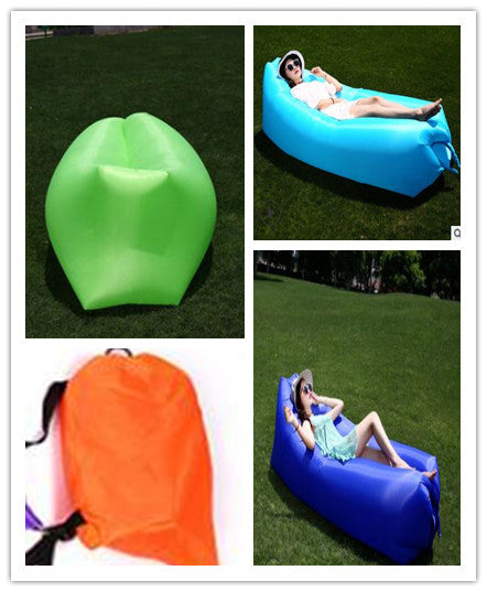 Inflatable Sofa Lazy Bag Camping Air Mattress Lounger