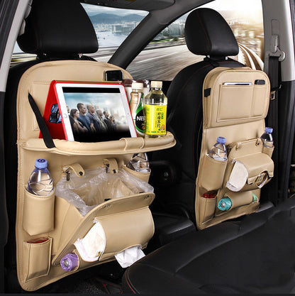 Car Trash Can Car Accessories Foldable Table Travel