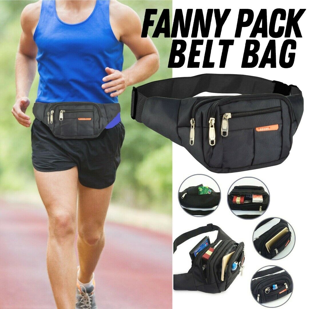 Waist Belt Fanny Pack Sports Travel Bag Unisex