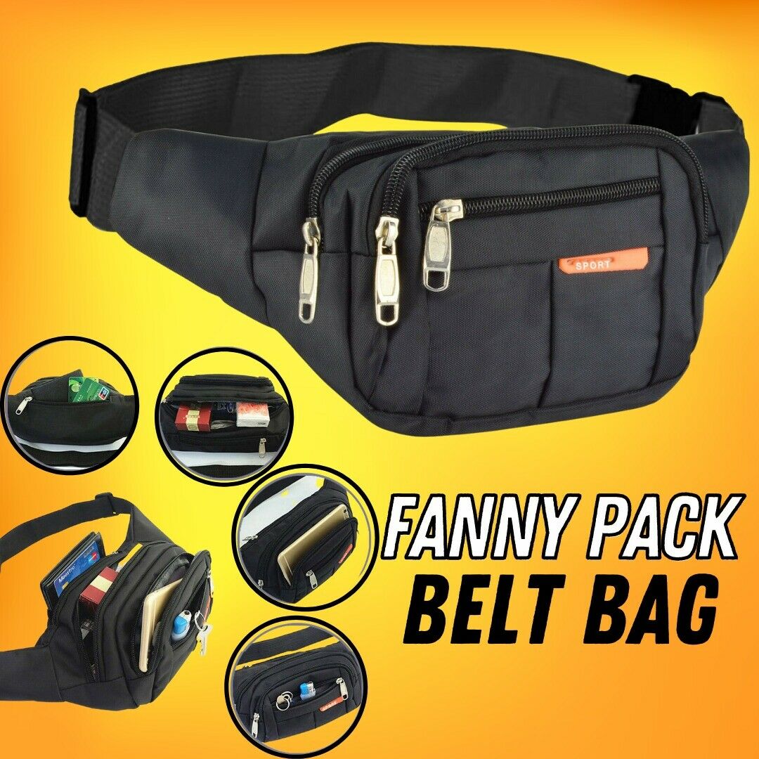 Waist Belt Fanny Pack Sports Travel Bag Unisex