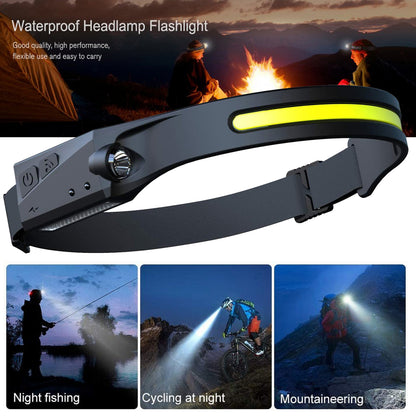 Waterproof Camping Headlamp with All Perspective Hunting Light